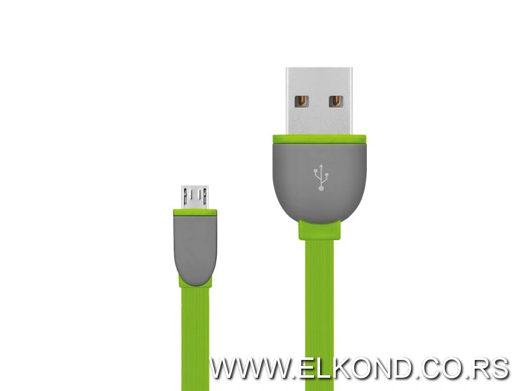 Kabel usb-A/micro-B 1m flet PROSTO